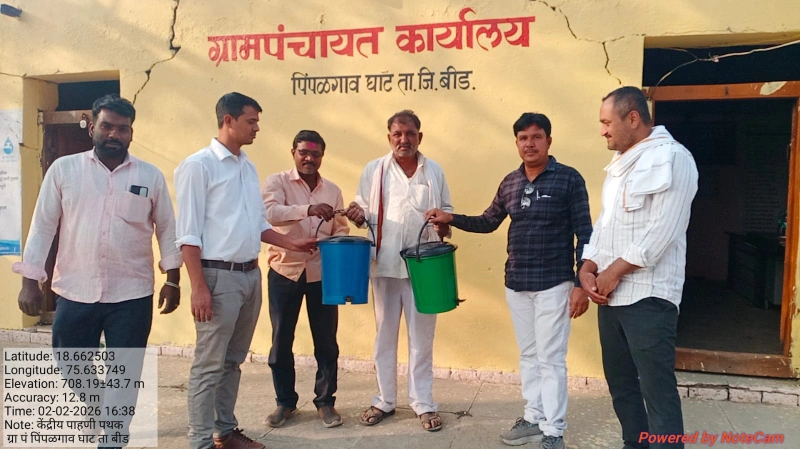 केंद्रीय पाहणी पथकाची पिंपळगाव घाट भेट